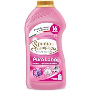 Spuma di Sciampagna Detersivo Per Bucato Liquido Delicato Puro Lana 16 Lavaggi - 800 ml