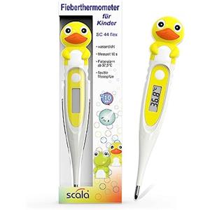 scala Termometro digitale SC 44 flex anatra bianca per bambini e neonati, motivo anatra