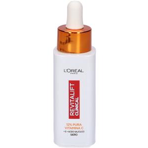 L'Oréal Paris Revitalift Clinical Siero Viso 12% Pura Vitamina C E Acido Salicilico, 30 ml - Pelle più luminosa e pori meno visibili
