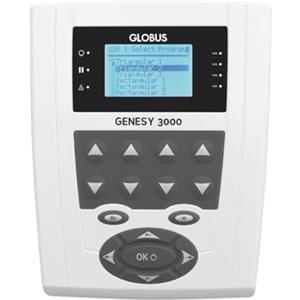 Globus | Genesy 3000, Elettrostimolatore a 4 Canali Con 423 Programmi, Ad Uso Professionale e Riabilitativo Per Trattamenti Delle Patologie Del Sistema Muscolo-Scheletrico