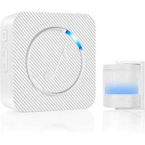 PHYSEN Rilevatore di Movimento Infrarossi per esterni, PHYSEN Sensore Movimento Allarme Casa Senza Fili, Kit elettronico per campanello senza fili, Antifurto Wireless per Alberghi/Cortile/Fabbriche