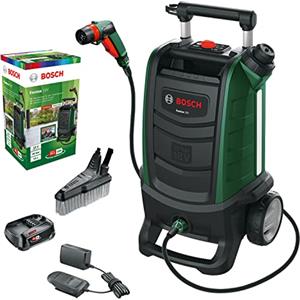 Bosch Home and Garden 06008B6101 Bosch Idropulitrice per Esterno a Batteria Fontus, 1 Batteria, Sistema 18 Volt, In Confezione di Cartone
