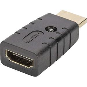 DIGITUS Emulatore EDID HDMI 4K - UltraHD 4k/60Hz - per estensori HDMI, switch, splitter, interruttori a matrice - Funzione clone - HDCP 2.2, HDR - Nero