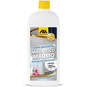 ‎FILA Surface Care Solutions Care Solutions, MAGNIFICO MARMO, Detergente Pavimenti Studiato per la Pulizia Marmo e Pietra Naturale, Profumato con Essenza Floreale, Per Superfici Delicate, 1 L