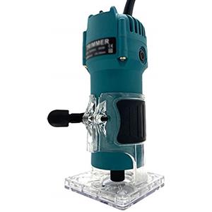 MisFox Fresatrice Legno, 220V 30000 RPM Elettrofresatrice Fresatrice Fresa con Strato Laterale Trasparente per Lavorazione del Legno Rifinitura Scanalatura Intaglio