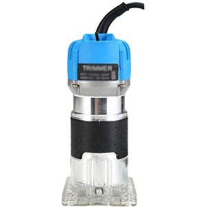 MisFox Fresatrice Legno, 220V 30000 RPM Elettrofresatrice Fresatrice Fresa con Strato Laterale Trasparente per Lavorazione del Legno Rifinitura Scanalatura Intaglio