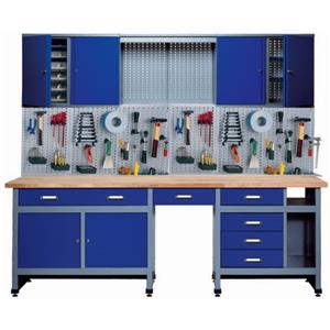 Küpper 70412-7, Set per officina, 240 cm, prodotto in Germania, colore: Blu oltremare, Legno