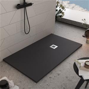 Olimpo Docce Piatto doccia nero in marmoresina piletta gratis - star plus