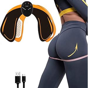 Zebbyee Elettrostimolatore Muscolare, EMS Glutei Elettrostimolatore Muscolare Elettronico Natica Trainer, Trainer Glutei Allenatore con USB Ricaricabile