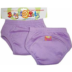 Bright Bots - Riutilizzabili Potty Training Pantaloni, Mutandine di apprendimento, Confezione Doppia, 2pk, L, 24-30 Mesi, Colore: Malva