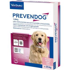 Virbac Prevendog Collare Medicato Antiparassitario 75 cm per Cani oltre 25 kg - Protezione Efficace contro Pulci e Zecche