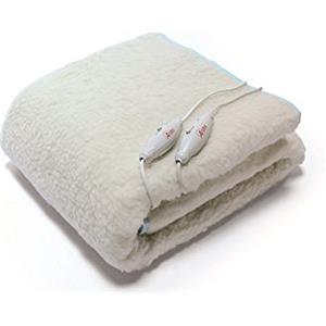 ARDES - AR4AM22 Scaldaletto Matrimoniale Elettrico MORPHEO Coperta Riscaldante 2x60W, Scaldaletto Ardes Matrimoniale Elettrico 2 Zone Riscaldamento, Termocoperta Elettrica 100% Lana Lavabile a Mano