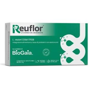 Italchimici Reuflor - Integratore Alimentare Masticabile con Fermenti Lattici Vivi al Limone - 20 Compresse