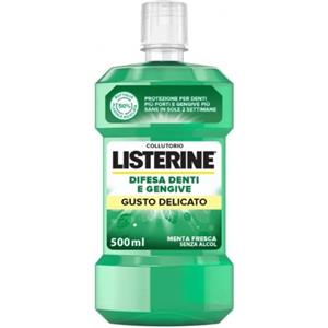 Listerine Collutorio Difesa Denti e Gengive Gusto Delicato Zero Alcol 500ml