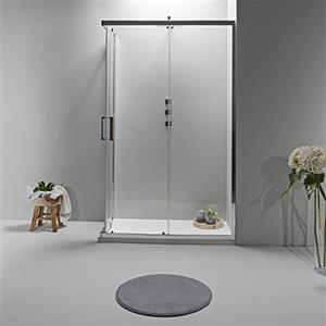 G Flame Elite Box Doccia 70x120 - Cabina Doccia Scorrevole , Elegante e Resistente alla Corrosione - Trasparente Temperato - Piatto Doccia non Incluso