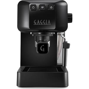 Gaggia EG2109 BLACK Macchina Manuale da Caffè Espresso, Macinato o Cialde, Sistema POD per Espressi Cremosi Con Cialde, Pre-Infusione Automatica, Nuovo Modello 2023, 100% Made in Italy