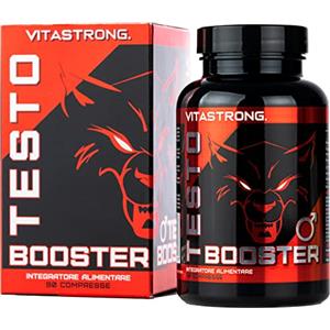Vitastrong. Testobooster Vitastrong Tribulus Terrestris, Ashwagandha KSM-66, Zinco Bisglicinato, Vitamina D3, Ferro e Acido Folico, Testo Booster 90 Compresse Vegan con Vitamina D per Normale Funzione Muscolare