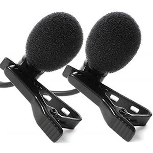 IK Multimedia iRig Mic Lav Kit - 2 Microfoni Lavalier per iOS e Android, Nero/Antracite con Monitoraggio del Suono e Fissaggio Facile