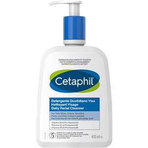 Cetaphil Detergente Quotidiano Viso Gel 473ml per Pelle Mista, Grassa e Sensibile con Vitamina B3 e Pro-Vitamina B5