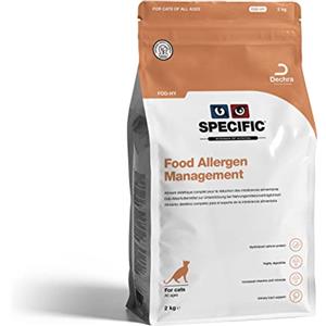 SPECIFIC® Food Allergen Management (FDD-HY) - 2kg - Crocchette ipoallergeniche per gatti di tutte le età con salmone idrolizzato - Senza glutine - DECHRA Veterinary Products