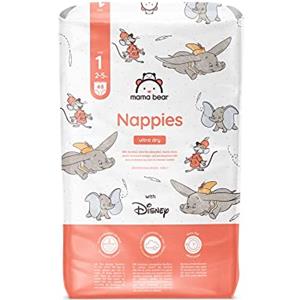 Mama Bear Marchio Amazon - Mama Bear Disney Pannolini ultra-asciutti, Taglia 1 (2-5 kg), Bianco, 48 Unità