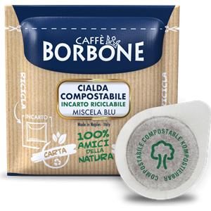 Businesscaffe.it Miscela BLU - Cialde Filtro carta ESE 44 mm Compostabili - Caffè Borbone