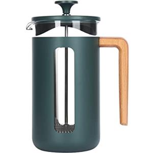 La Cafetière Pisa Cafetière in acciaio inox, 8 tazze French Press, verde, confezione regalo