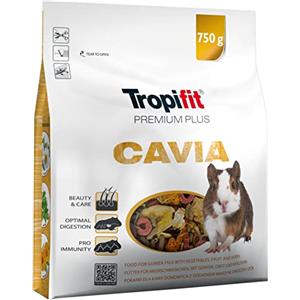 TROPIFIT Premium Plus CAVIA 750g - Mangime completo con verdura, frutta ed erbe per porcellini d'india