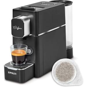Polti Coffea S15B, Macchina per Caffè Espresso, Compatibile con Cialde E.S.E. 44 mm, Serbatoio 0.85L, Pressione Pompa 19 Bar, Nero