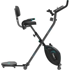 Cecotec Cyclette pieghevole con schienale con volano d'inerzia 3 kg X-Bike 3000 Neo Pro, schermo LCD, resistenza magnetica variabile, sella comfort e impugnature, supporto per tablet e ruote