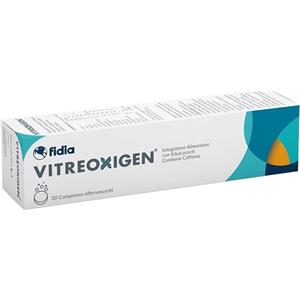 FIDIA Vitreoxigen - Integratore Alimentare per il Benessere degli Occhi con Lisina, Magnesio e Vitamine - 20 Compresse