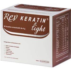 REV PHARMABIO Srl rev keratin light integratore unghie e capelli 30 bustine 120g