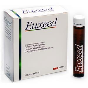 Euxeed - Integratore Alimentare con Carnitina, Magnesio e L-Arginina in 10 Flaconcini da 25 ml