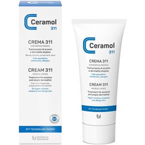 UNIFARCO Ceramol Crema 311 - Crema emolliente 200 ml per il trattamento di eczemi e dermatite atopica