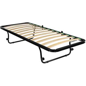 Comprarredo Rete estraibile sottoletto singola con ruote salvaspazio, telaio in metallo con sostegni pieghevoli per letto a scomparsa e a cassetto