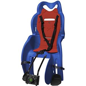 Generico SANBAS ELIBAS seggiolino Posteriore Universale Bici per Trasporto Bambini Attacco Telaio Made in ITALY (Blu)