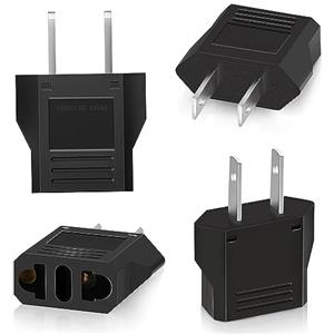 Clomnpe 4 pezzi Adattatore Universale USA Italia da Viaggio, Adattatore per Spina Italiana a USA, Adattatore Presa Americana, Adattatore USA Italia per Europa/USA/US/Cina/Giappone/Canada/Messico