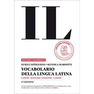 Loescher Vocabolario della lingua latina in brossura.