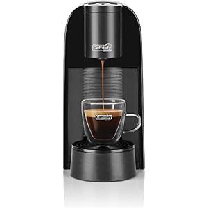 Caffitaly System, Macchina Caffè Volta S35 per Capsule Originali Caffitaly, Compatta, Veloce e Silenziosa, Sistema Multibevanda, Dosaggio Automatico, Accensione Rapida, Autospegnimento, 42kWa, Nera