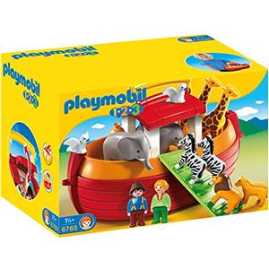 PLAYMOBIL 1.2.3 6765, Arca di Noè Portatile, dai 18 Mesi
