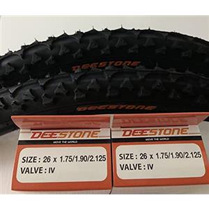 Generico 2 Copertoni MTB Deestone 26 X 1.90 + 2 Camere d'aria Bici 26 MTB Mountain Bike