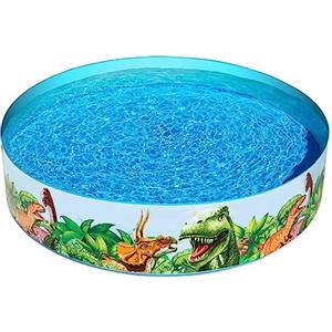 Bestway 55022-2 Piscinetta Rigida per Bambini Dinosauri, 2 Anni+