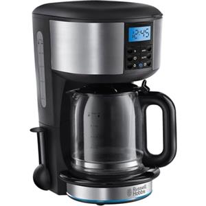 Russell Hobbs Macchina Caffè Americano - Con Filtro per Estrazione e Aroma ottimali - Max 10 tazze; Caraffa in Vetro da 1.25 L; Piastra riscaldante; Spegnimento automatico; 1000 W; Buckingham 24020-56