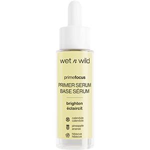 wet n wild, Prime Focus, Brightening Primer Serum Prep & Prime Collection, Siero Primer per il Viso per una Pelle Radiosa, Formula a Base d'Acqua e Lussuosa per un Effetto Levigante e Vibrante
