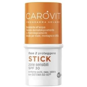 COOPER CAROVIT SOL STICK SPF 30 4ML - Stick Trasparente per Zone Sensibili con Protezione UVA-UVB