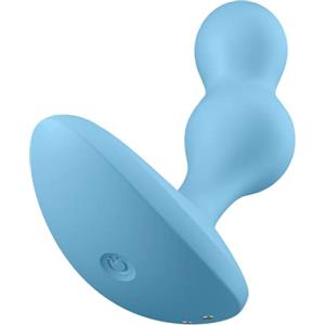 Satisfyer, plug anale Bluetooth, Satisfyer 'Deep Diver Connect App', con app, in silicone, impermeabile, colore:blu