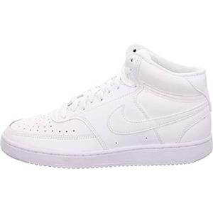 Nike Wmns Court Vision Mid, Scarpe da Basket Donna, Bianco (White/White/White 100), 36.5 EU