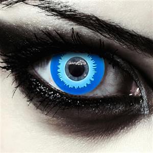 DESIGNLENSES, Lenti a contatto colorate blu per costume di Halloween da elfo, Il trono di spade Estranei Cosplay, morbide lentes colore + custodia per lenti Blue Elfe