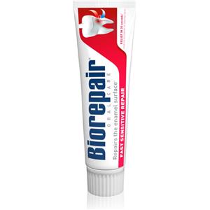 Biorepair Fast Sensitive Repair - Dentifricio per Denti Sensibili, Protegge lo Smalto, Senza Fluoro, 75 ml