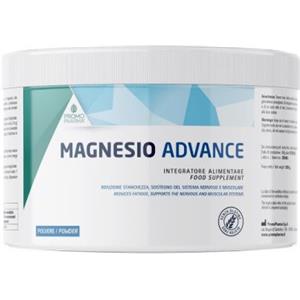 PromoPharma Magnesio Advance - Integratore Alimentare in Polvere 300g per Riduzione della Stanchezza e Supporto Muscolare